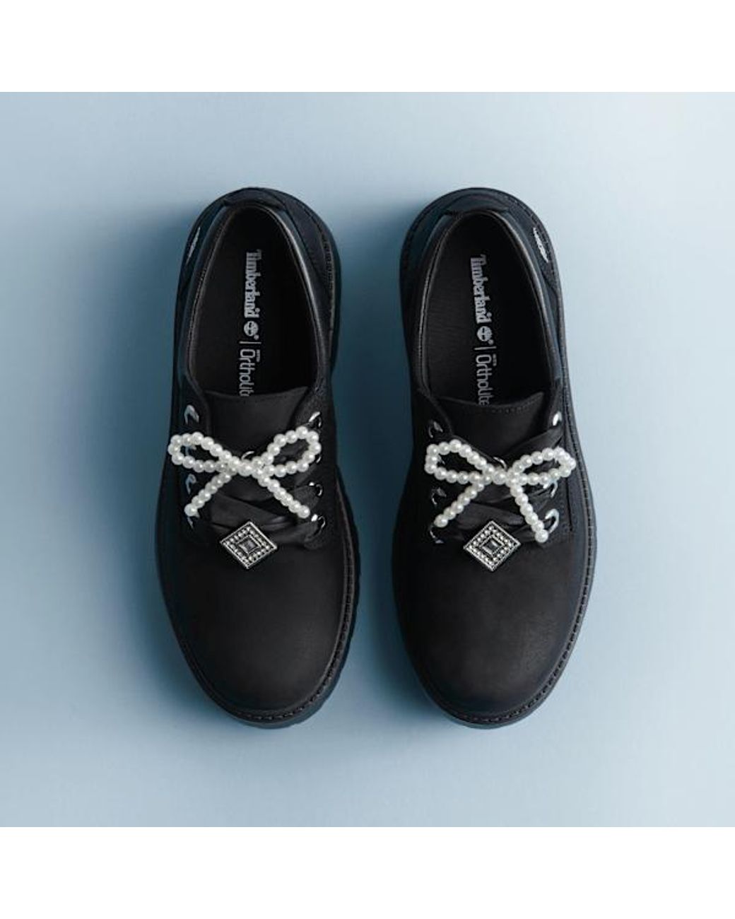 Timberland Black Stone Street Platform Shoe For