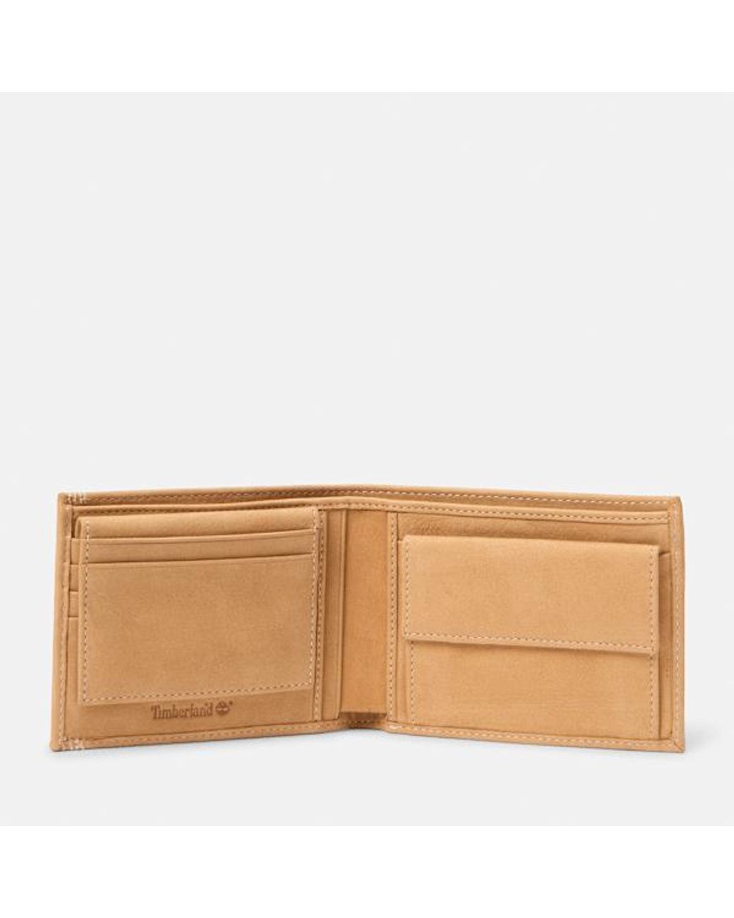 Timberland Natural New Rain 2.0 Large Trifold Wallet With Coin Pocket for men