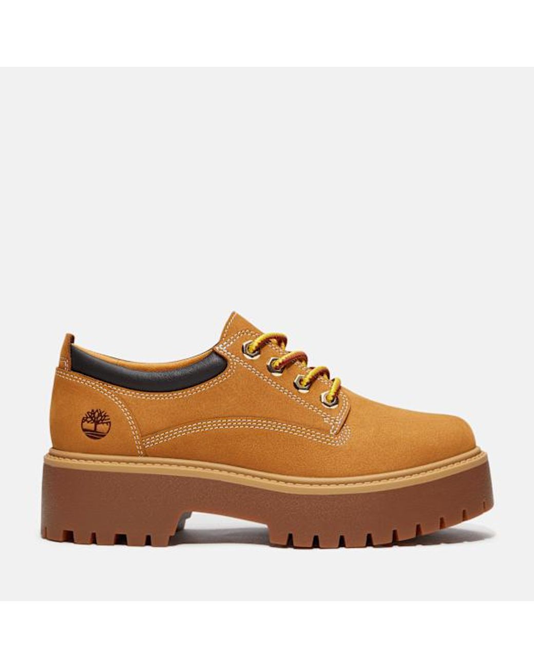 Timberland Brown Stone Street Platform Shoe For