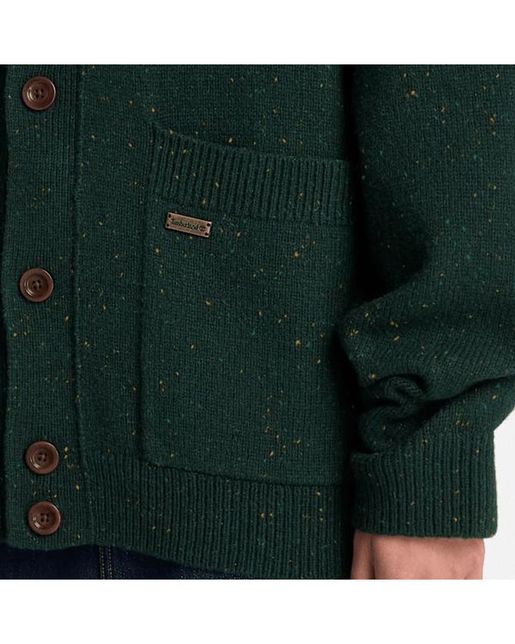 Timberland Green Phillips Brook Wool Cardigan For for men
