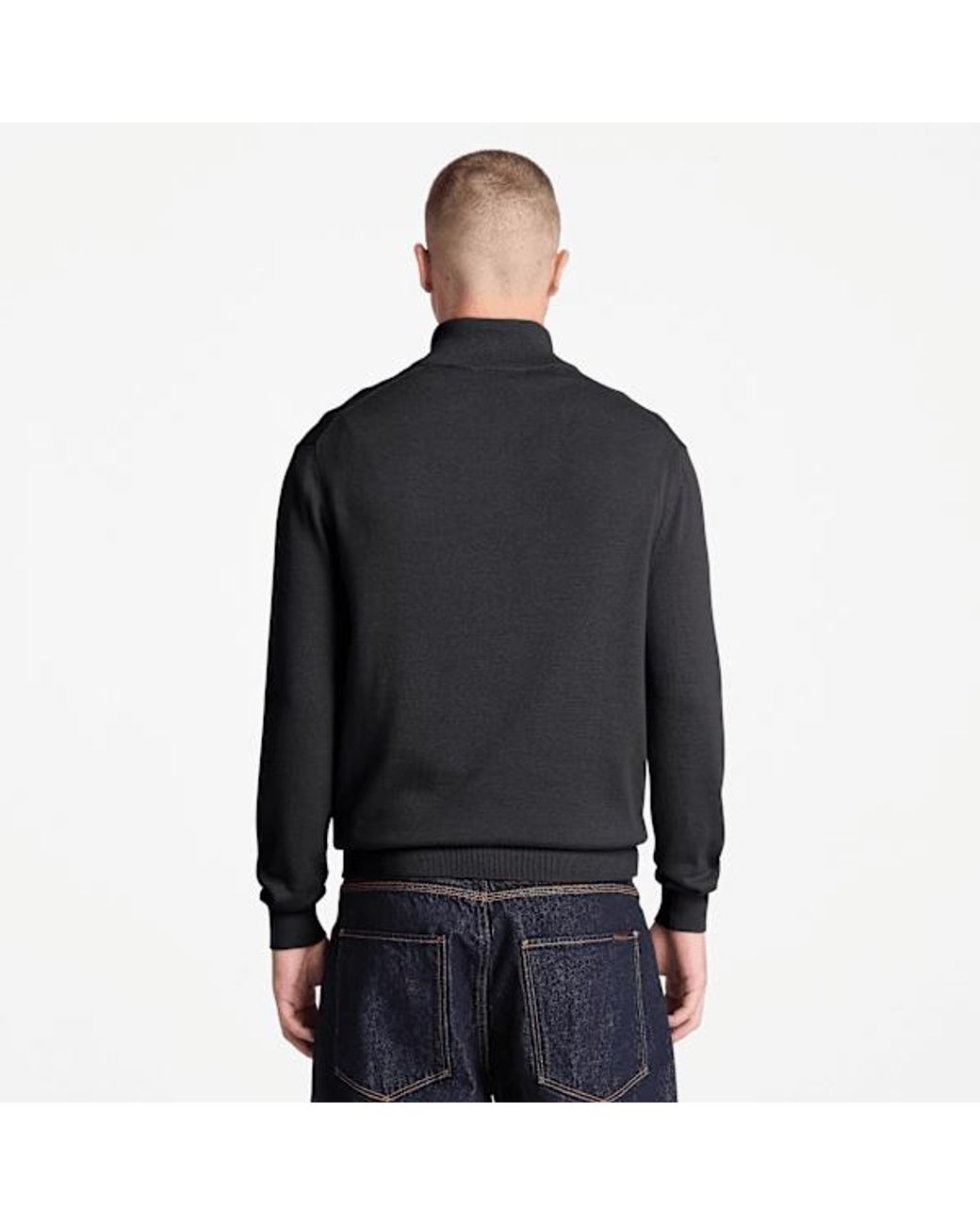 Timberland Black Williams River Cotton Quarter-Zip Jumper For for men