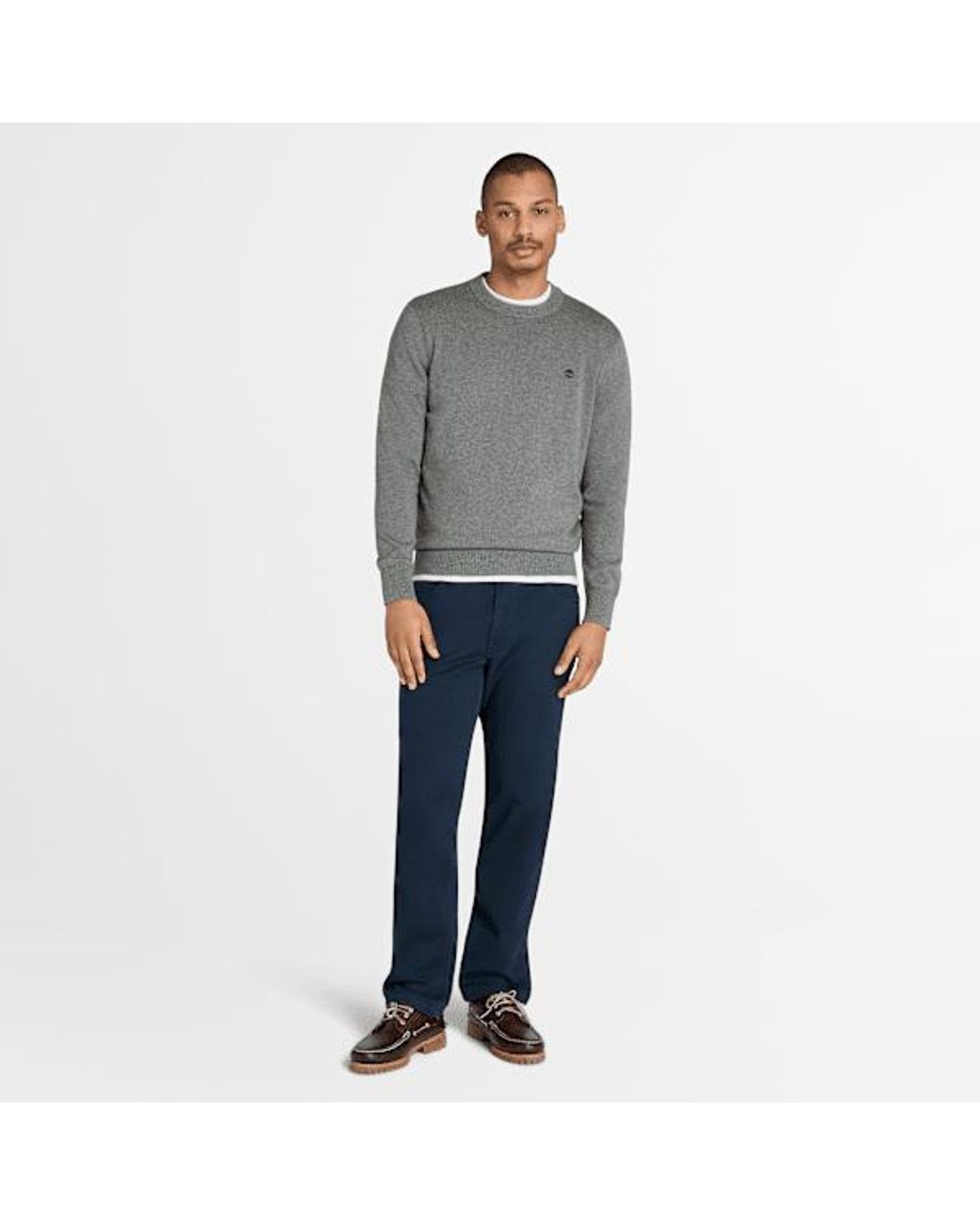 Timberland Gray Williams River Cotton Jumper For for men