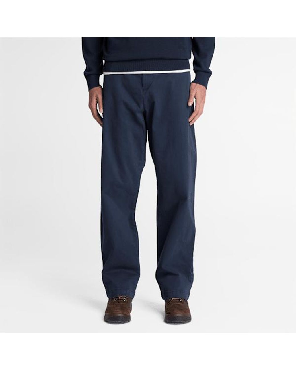 Timberland Blue Peached Heavy Twill Chino Trouser For for men