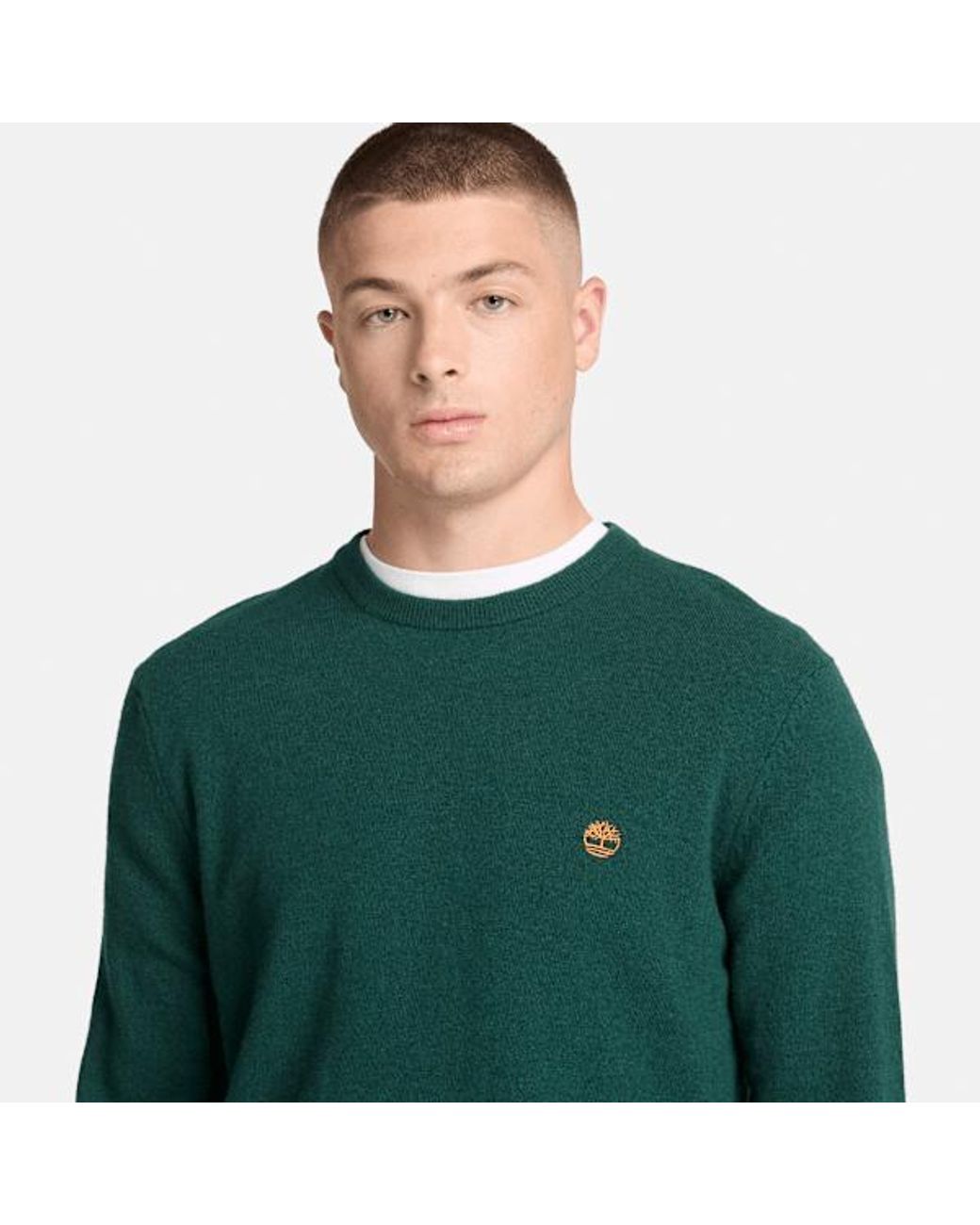 Timberland Green Cohas Brook Merino Crewneck Jumper For for men