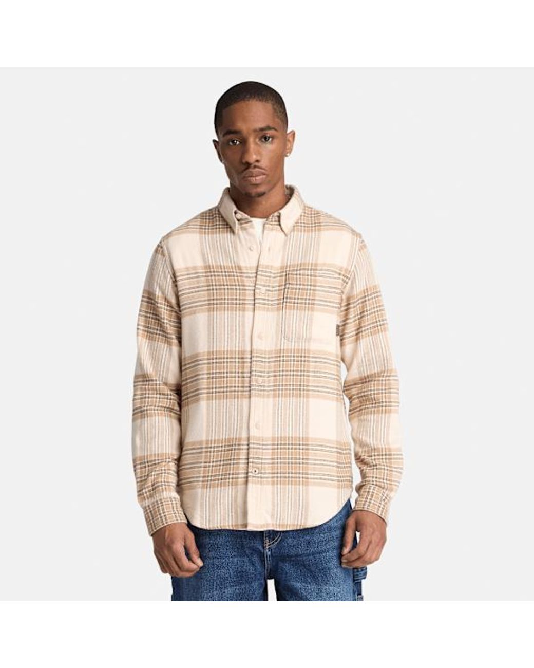 Timberland Natural Check Regular Shirt For for men