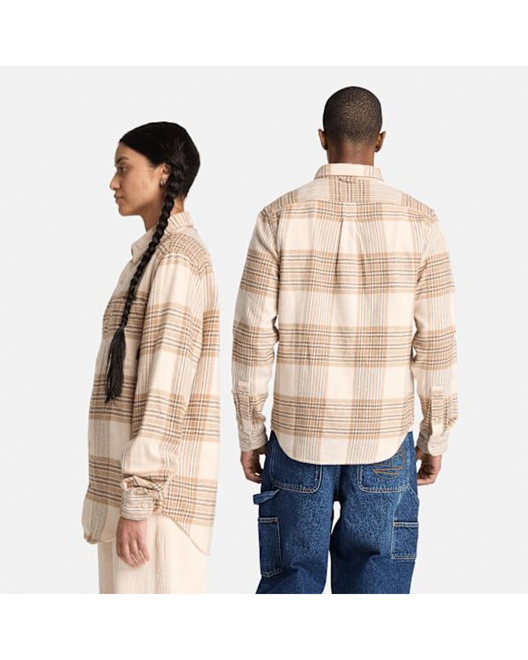Timberland Natural Check Regular Shirt For for men