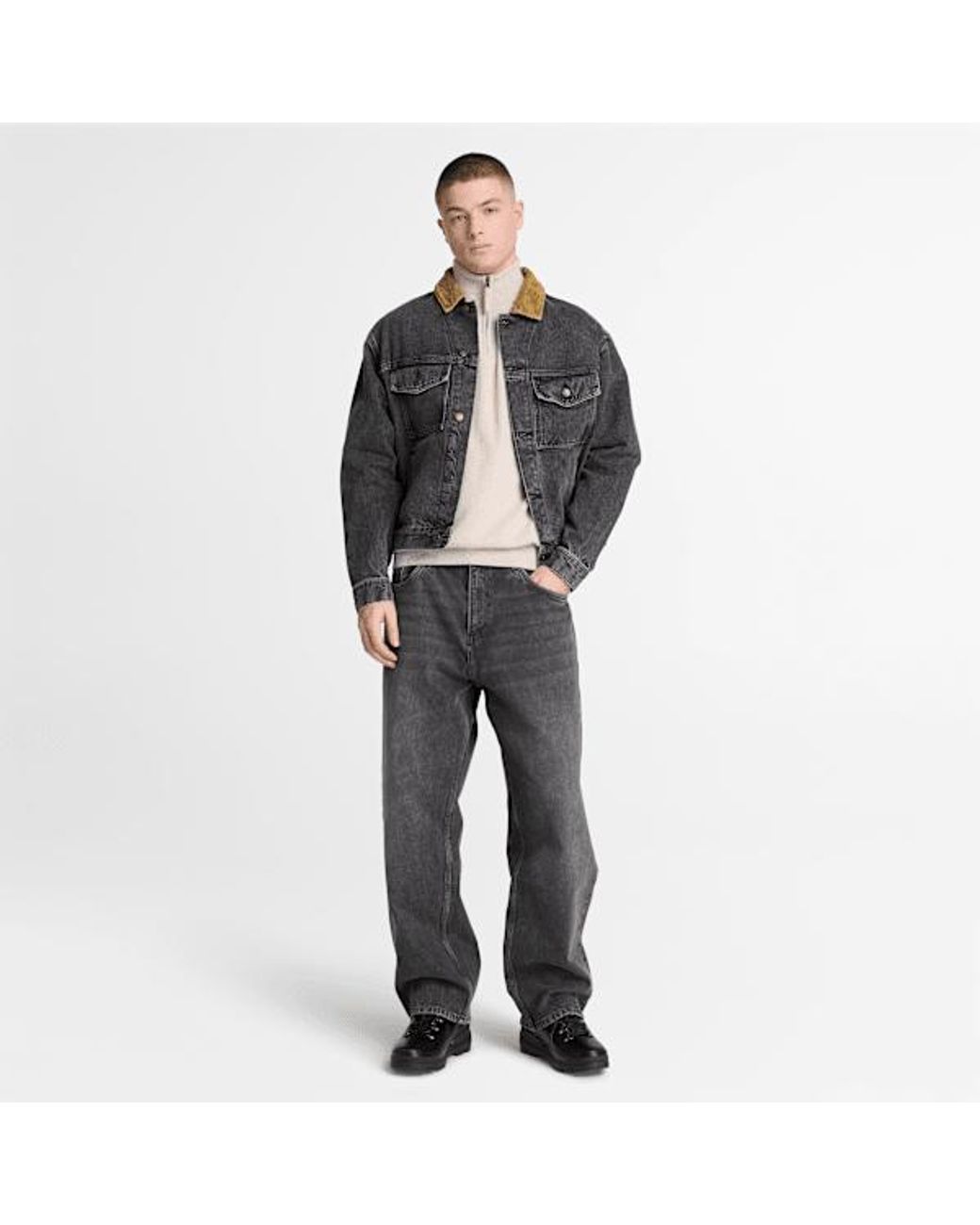 Timberland White Cohas Brook Merino Quarter-Zip Jumper For for men
