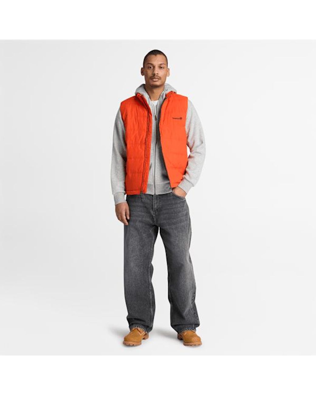 Timberland Gray Baggy Denim Trouser For for men