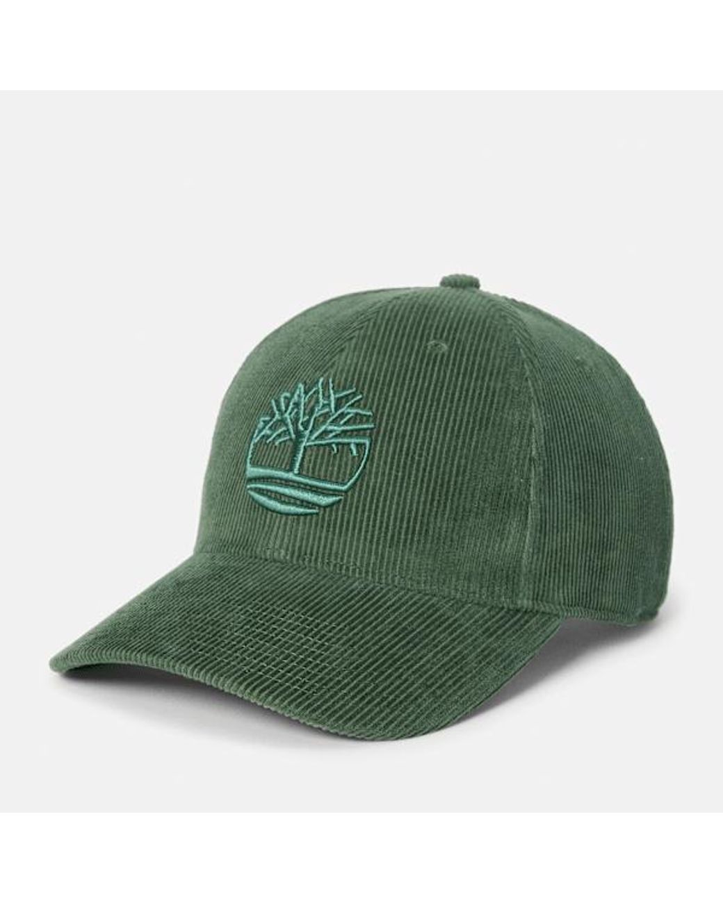 Timberland Green Corduroy Baseball Cap For for men