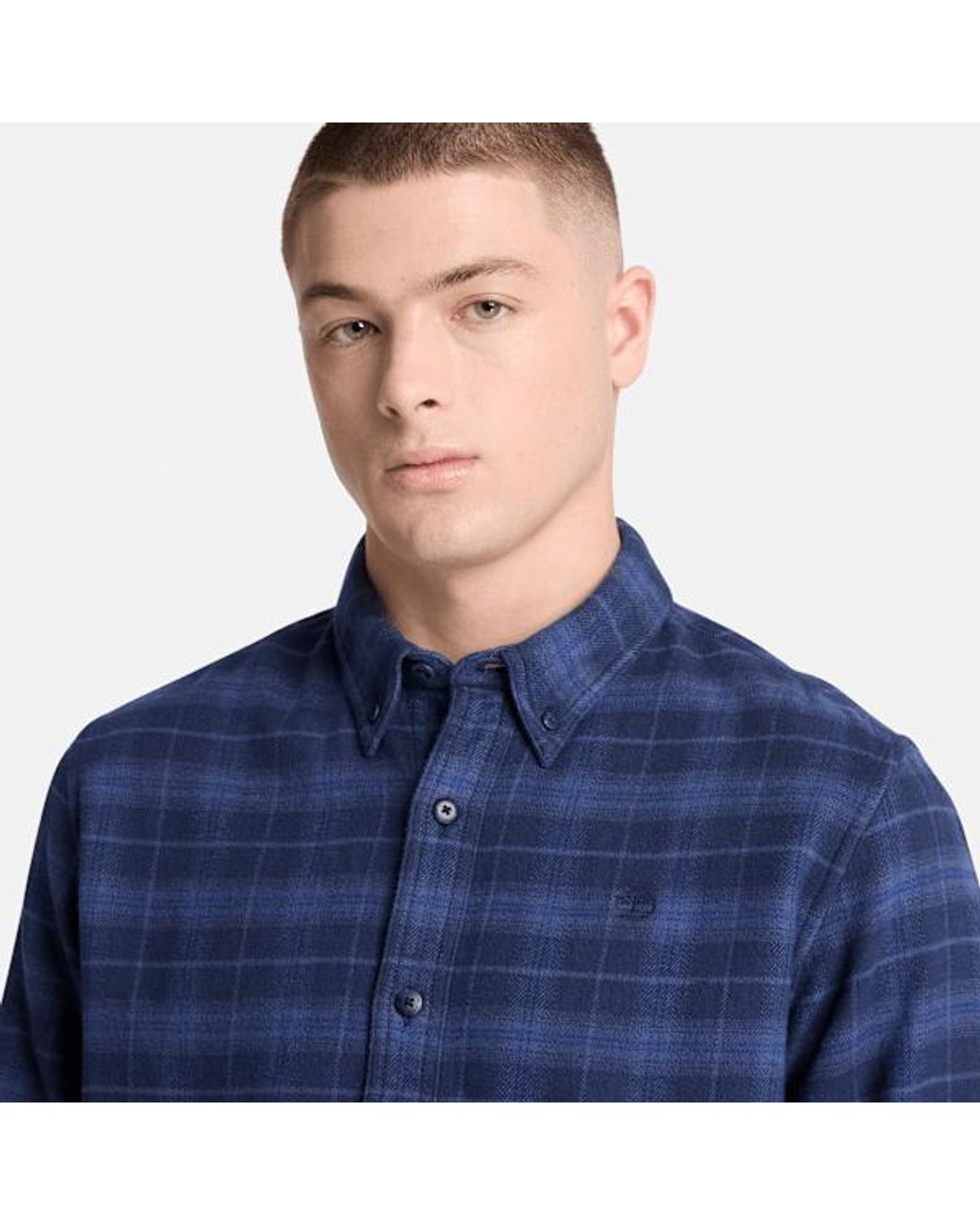 Timberland Blue Flannel Check Regular Shirt For for men