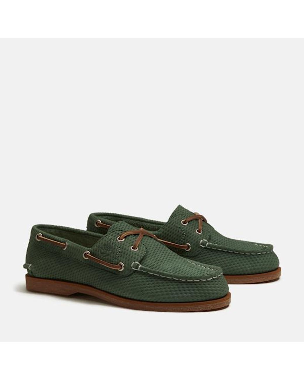 Timberland Green Classic Boat Shoe For