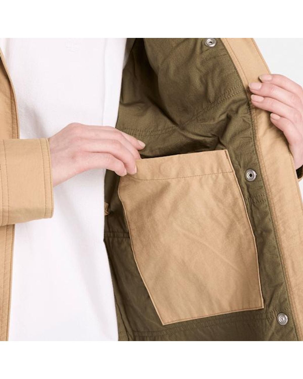Timberland Natural Wenham Water-Repellent Insulated Barn Coat For