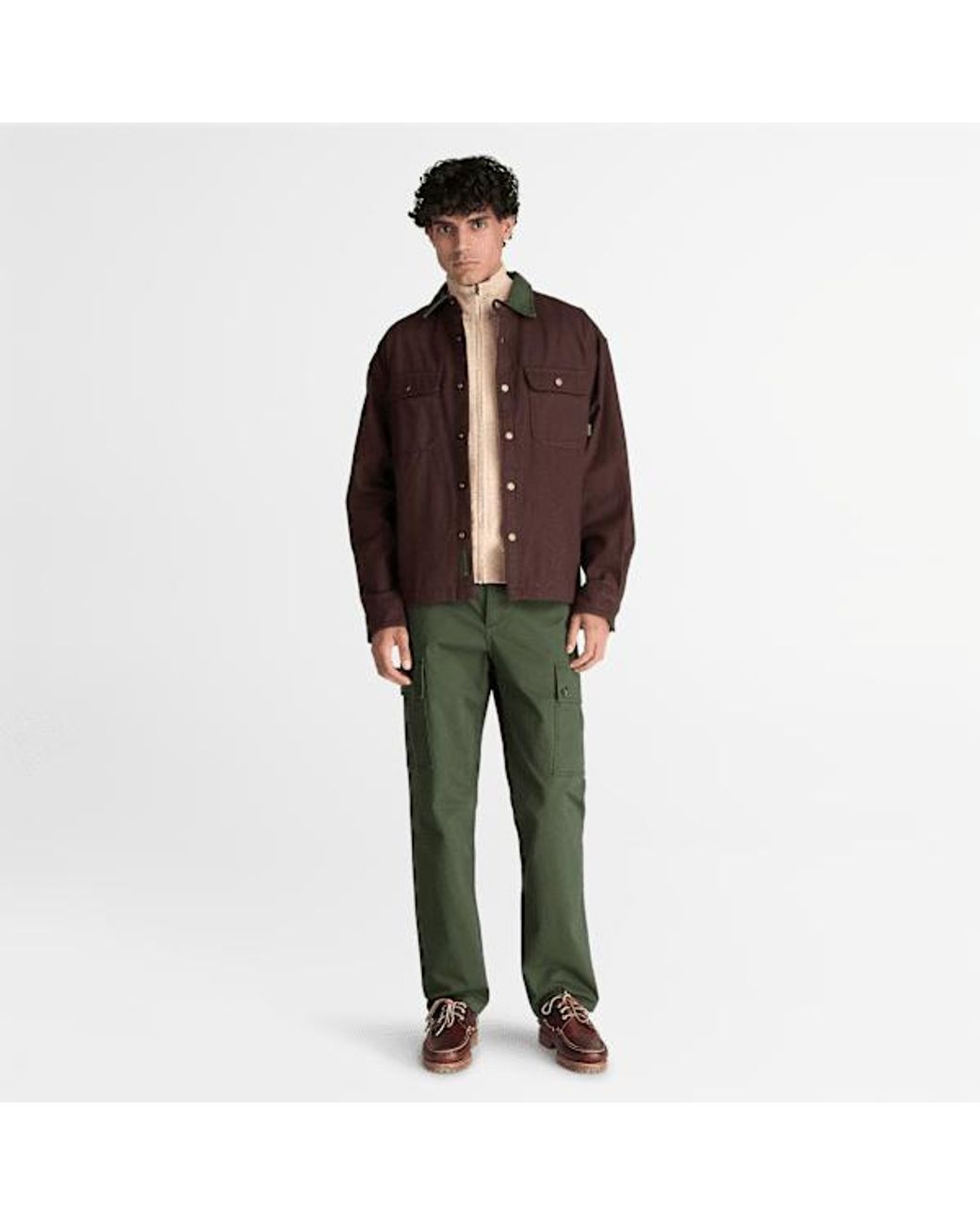 Timberland Natural Williams River Cotton Full-Zip Jumper For for men