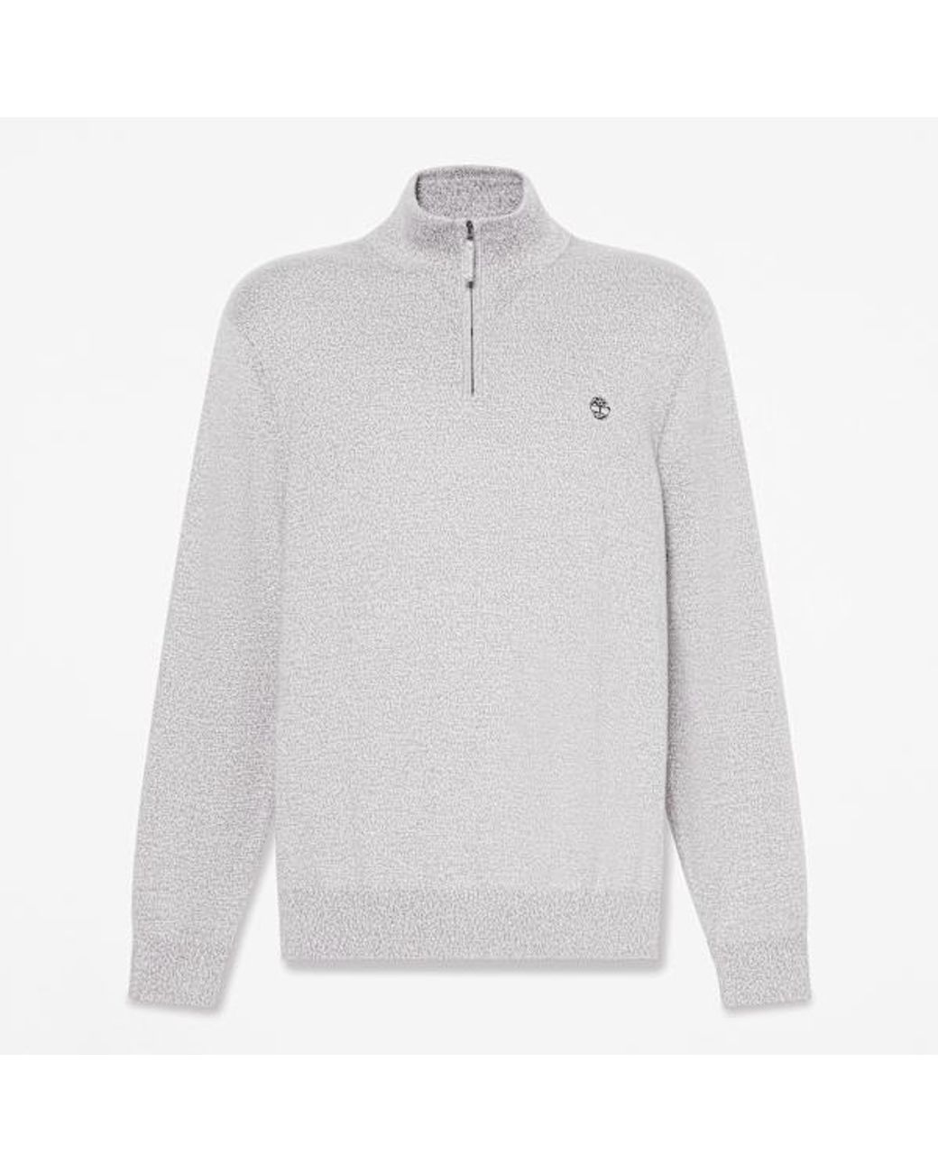 Timberland White Williams River Cotton Quarter-Zip Jumper For for men