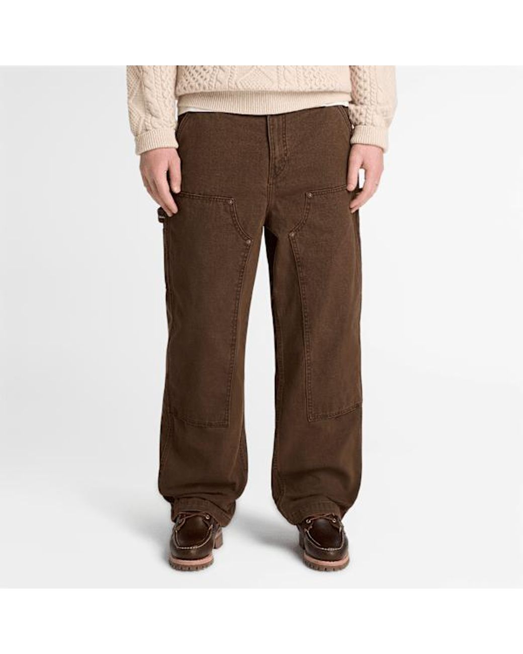 Timberland Brown Rindge Double Knee Canvas Carpenter Trouser For for men