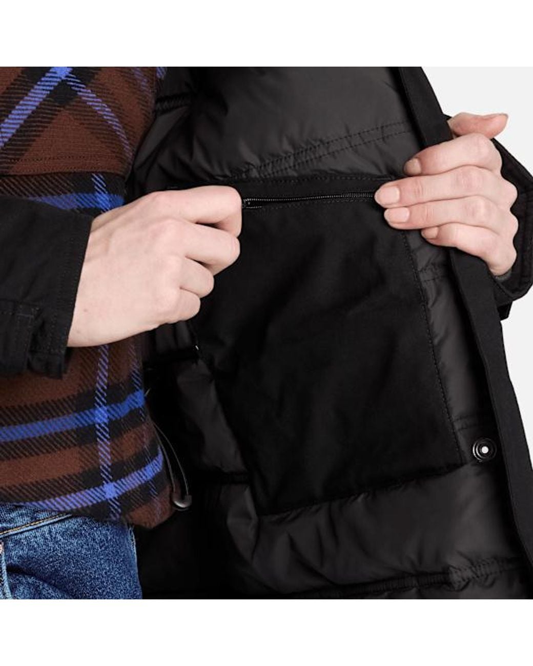 Timberland Black Waterproof Insulated Winter Parka For