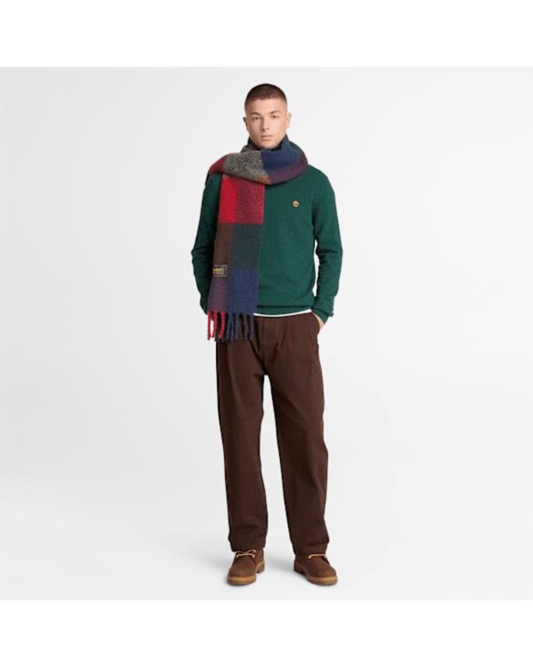Timberland Green Cohas Brook Merino Crewneck Jumper For for men