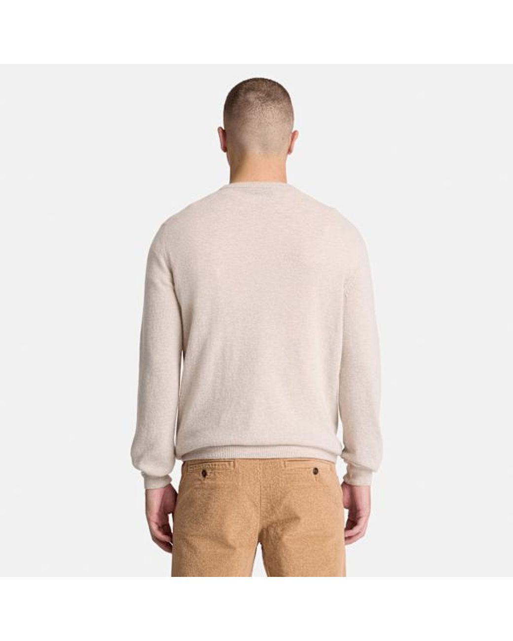 Timberland White Cohas Brook Merino Crewneck Jumper For for men