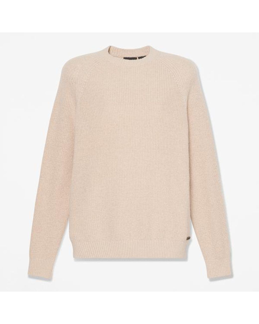 Timberland White Cotton Crewneck Jumper For for men