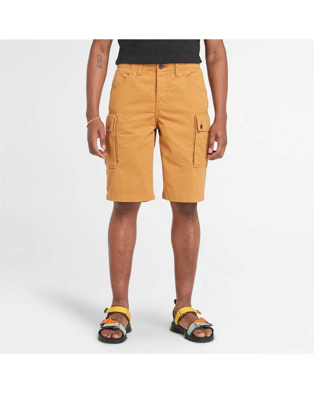 Mens twill hotsell cargo shorts