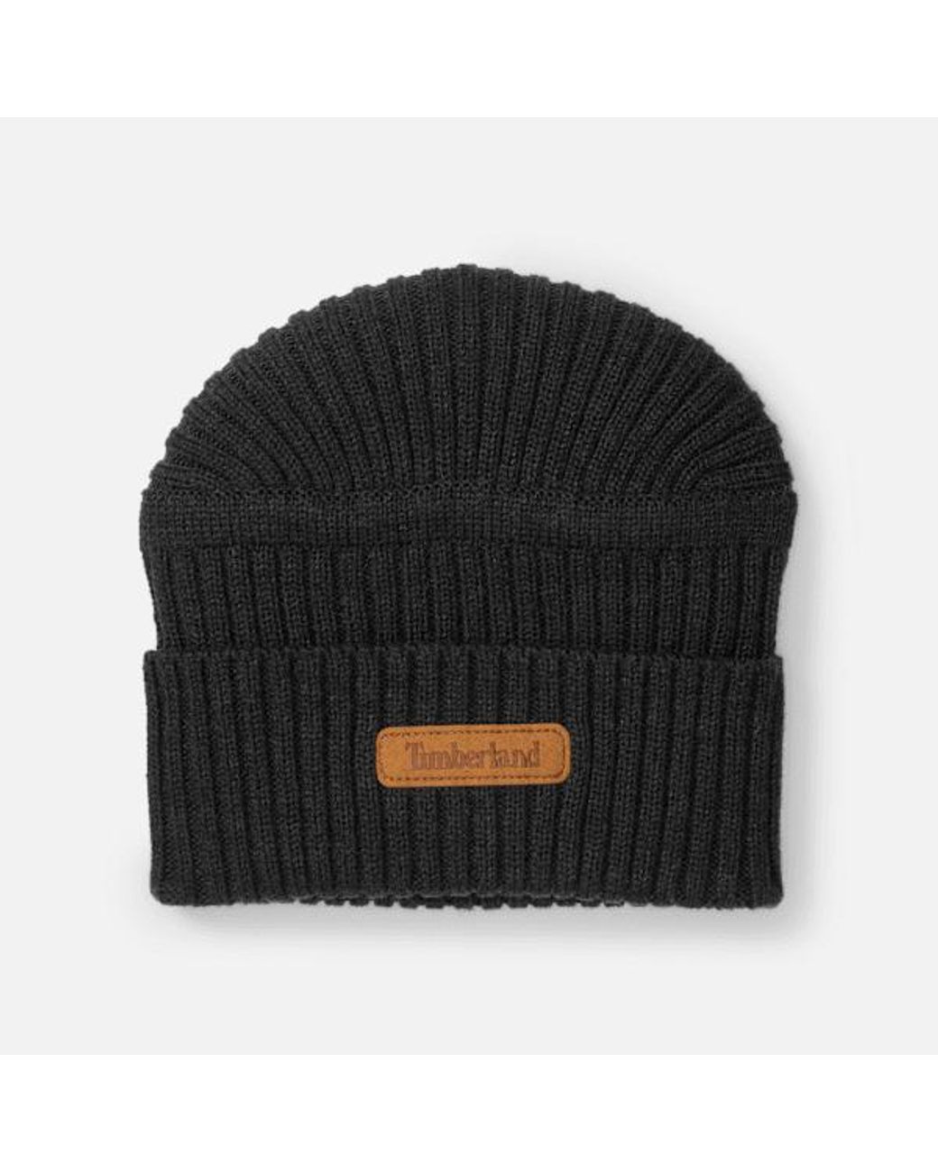 Timberland Gulf Beach Ribbed Beanie In Black, Black for men