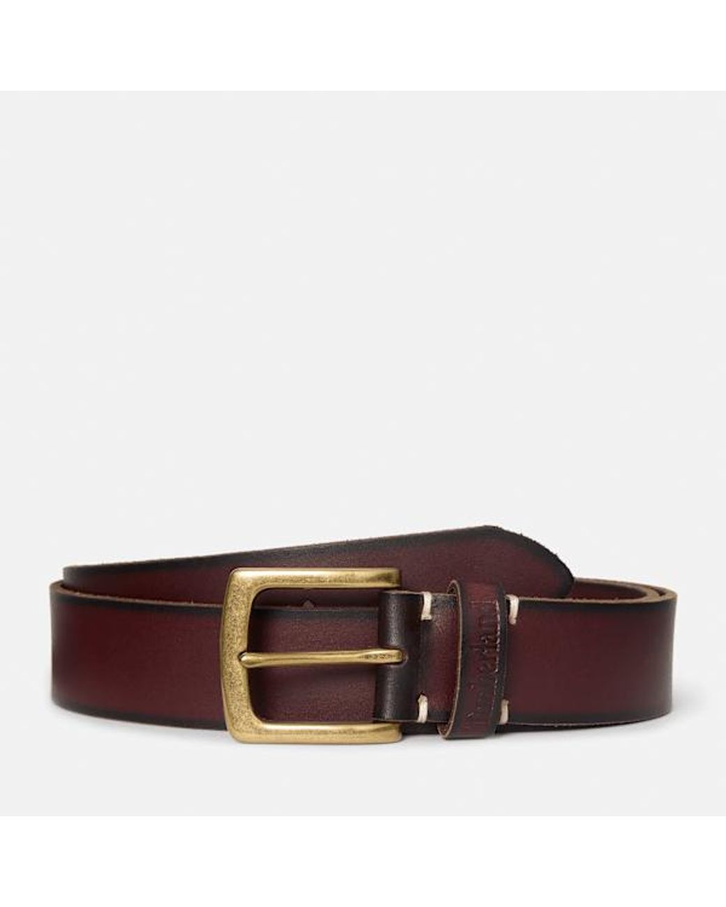 Timberland Brown Rugged Leather Belt For for men