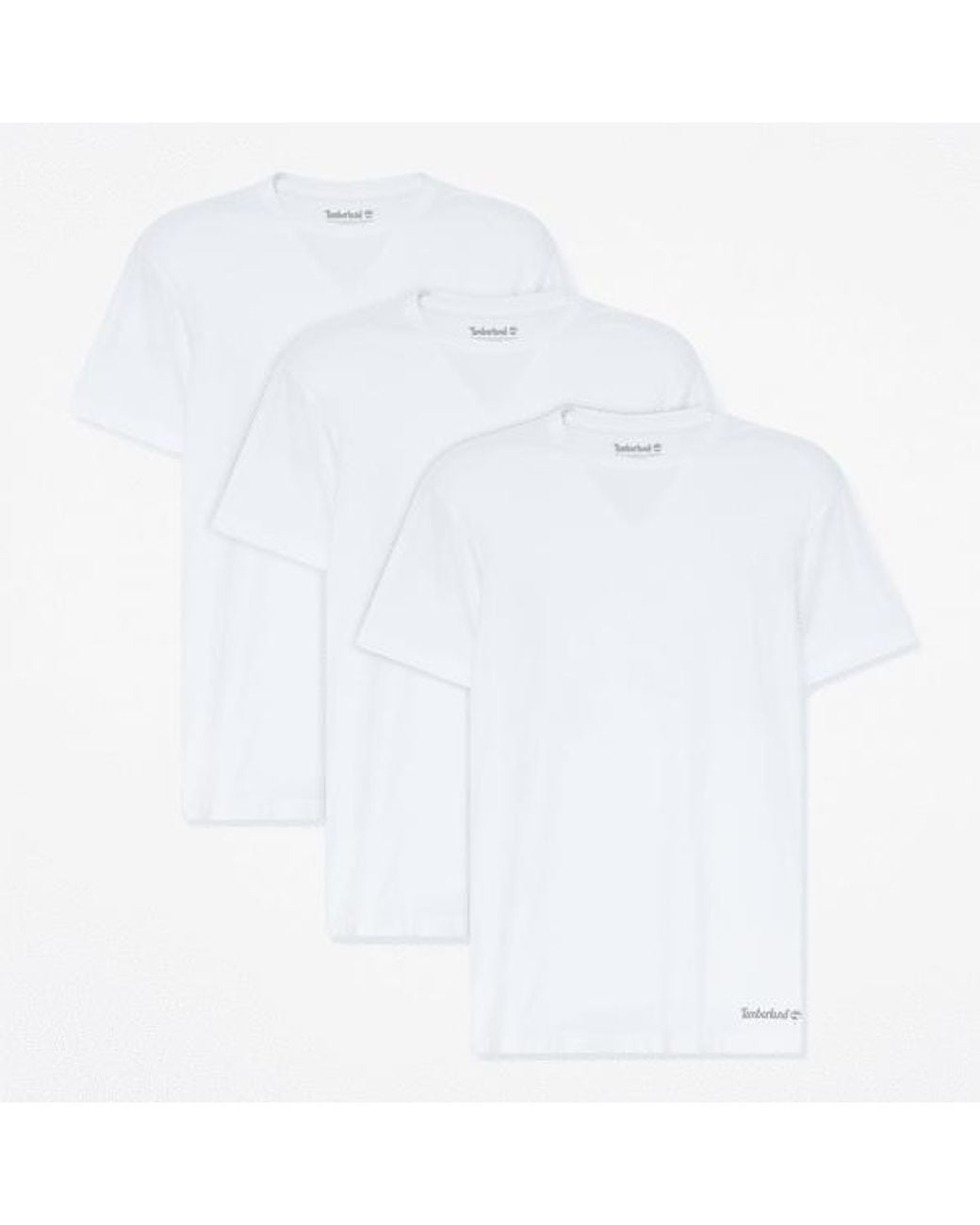 Timberland White 3-Pack Basic T-Shirt For for men