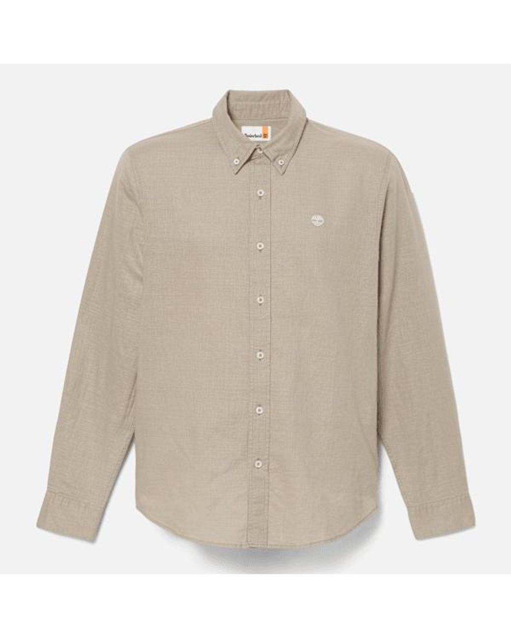 Timberland Gray Lovell Lake Button-Down Long-Sleeve Shirt For for men