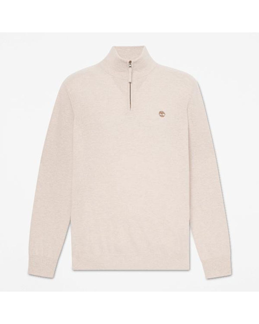 Timberland White Cohas Brook Merino Quarter-Zip Jumper For for men