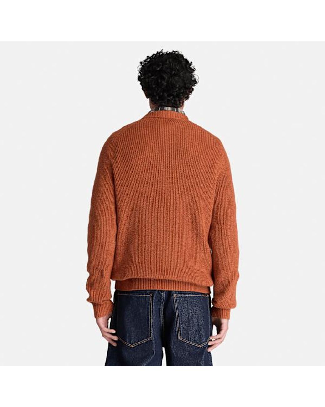 Timberland Brown Cotton Crewneck Jumper For for men