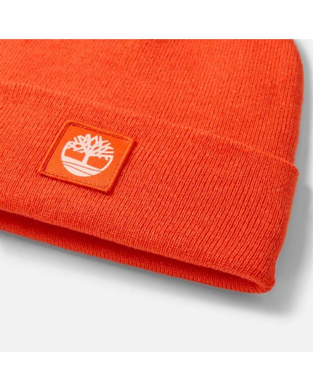 Timberland Orange Patch Beanie For for men