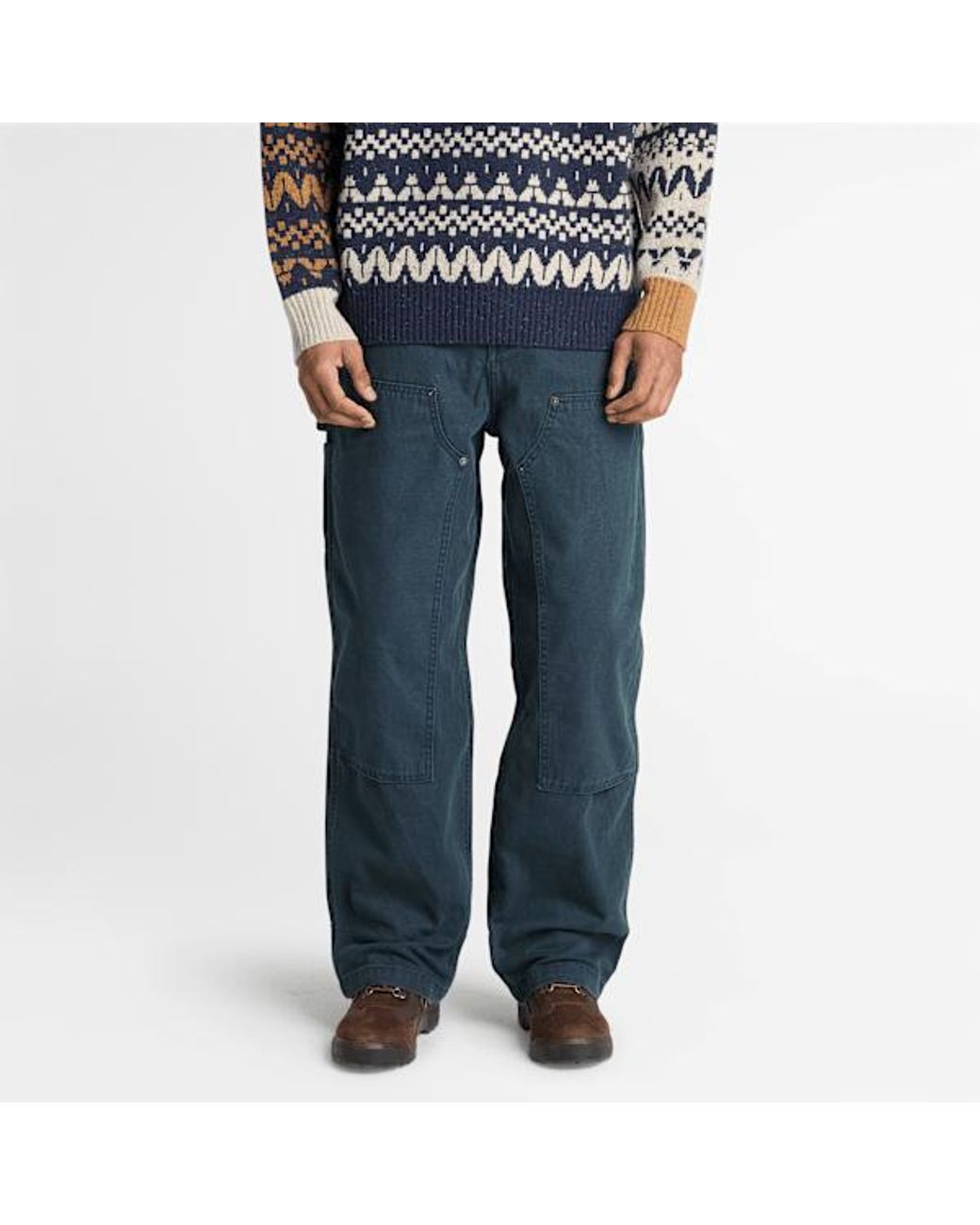Timberland Blue Rindge Double Knee Canvas Carpenter Trouser For for men