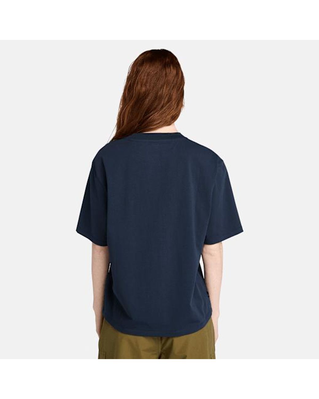 Timberland Blue Varsity Graphic Short-Sleeve T-Shirt For