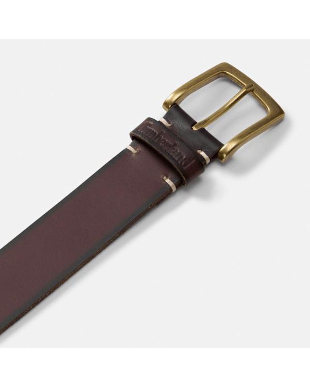 Timberland Brown Rugged Leather Belt For for men