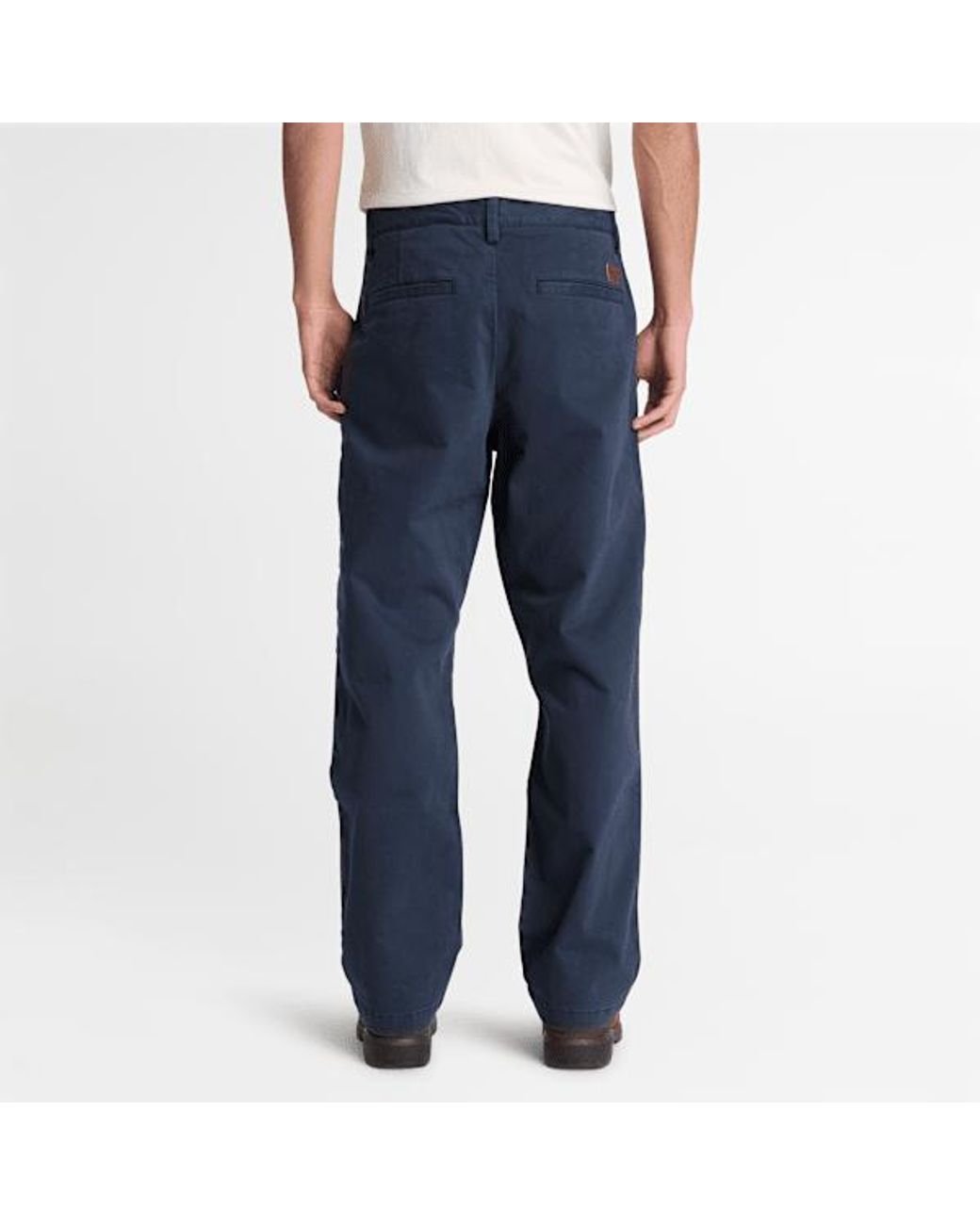 Timberland Blue Peached Heavy Twill Chino Trouser For for men