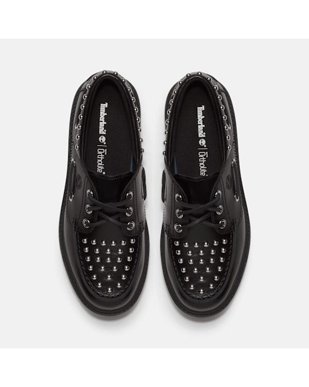 Timberland Black Stone Street Platform Boat Shoe For