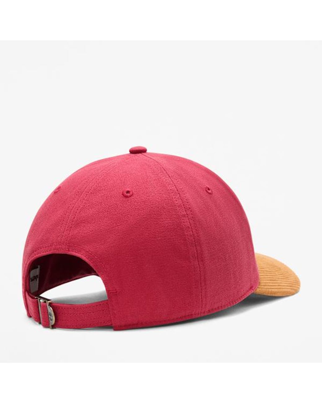 Timberland Pink Canvas And Cord Baseball Cap For for men