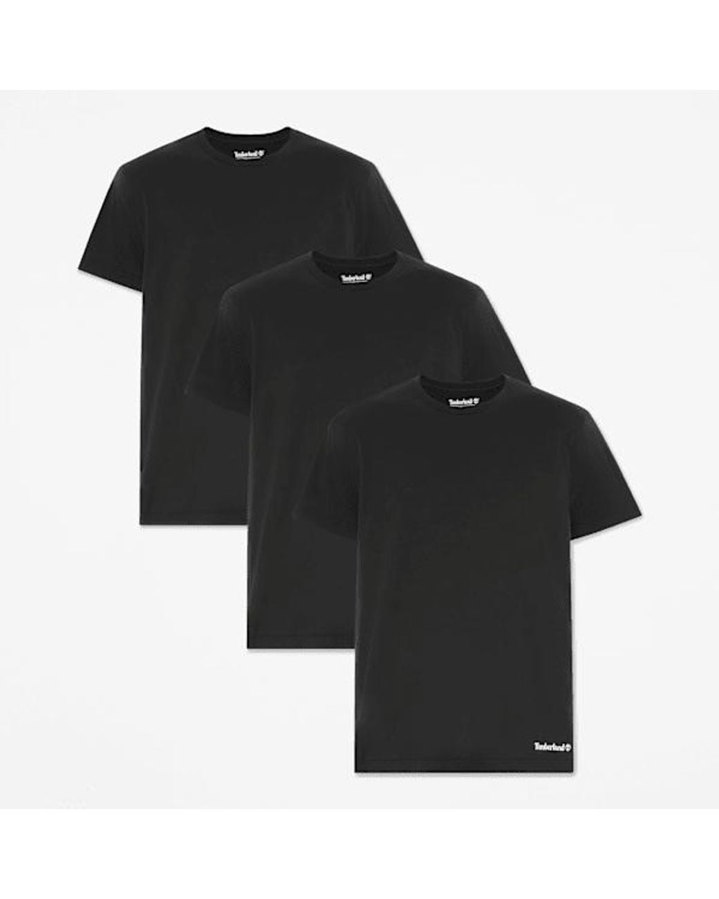 Timberland Black 3-Pack Basic T-Shirt For for men