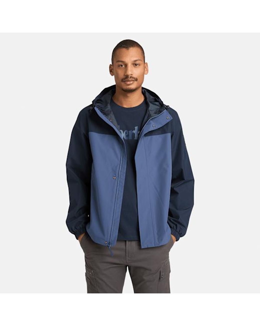 Timberland Blue Waterproof Shell Jacket For for men