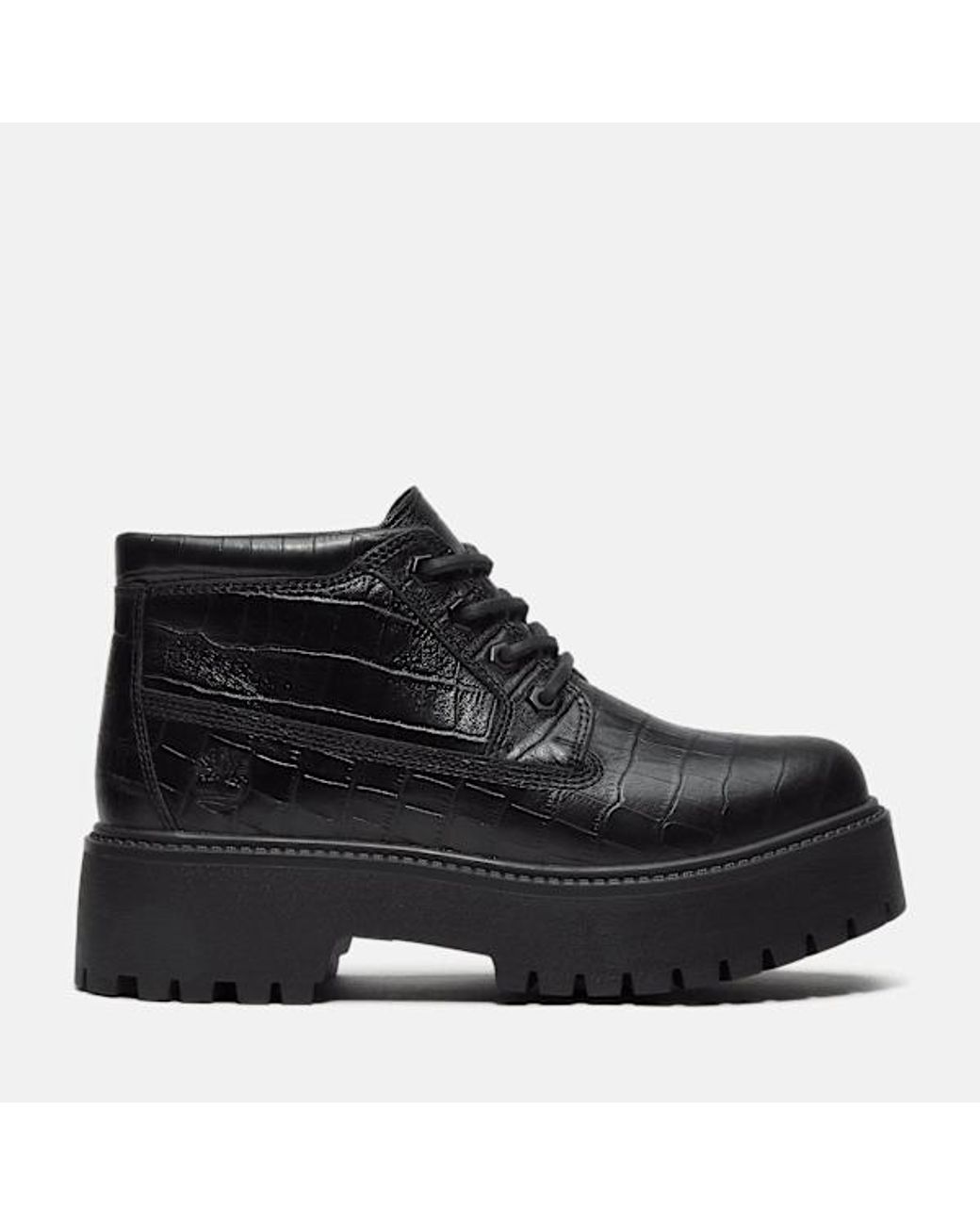 Timberland Black Stone Street Platform Mid Boot For