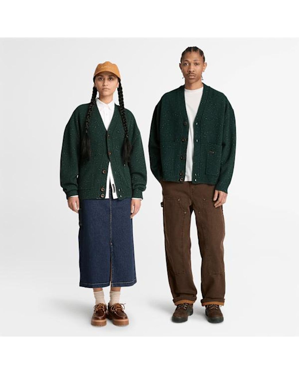 Timberland Green Phillips Brook Wool Cardigan For for men