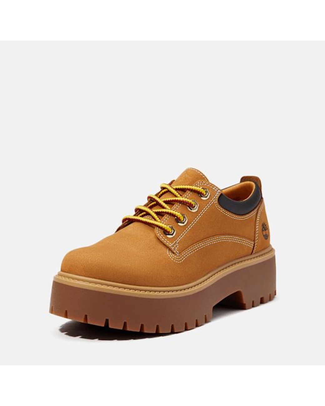 Timberland Brown Stone Street Platform Shoe For