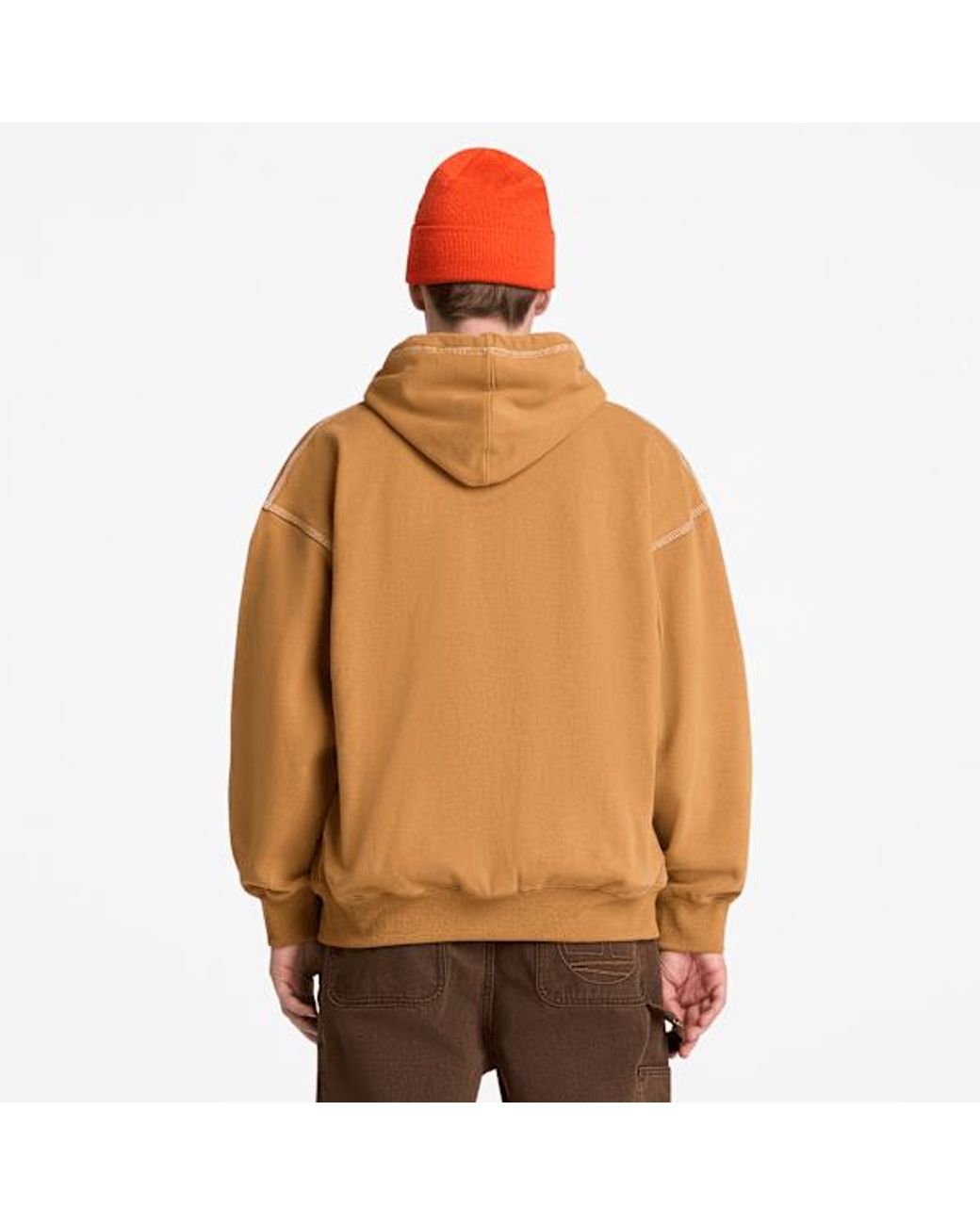 Timberland Brown Iconic Full-Zip Hoodie For for men