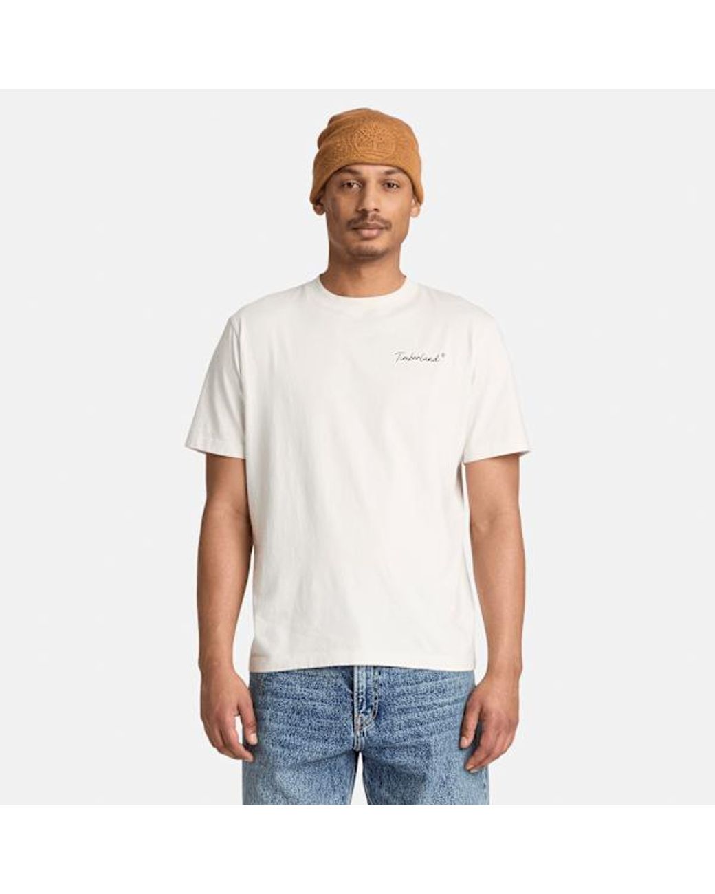 Timberland White New Hampshire Heritage Graphic T-Shirt For for men