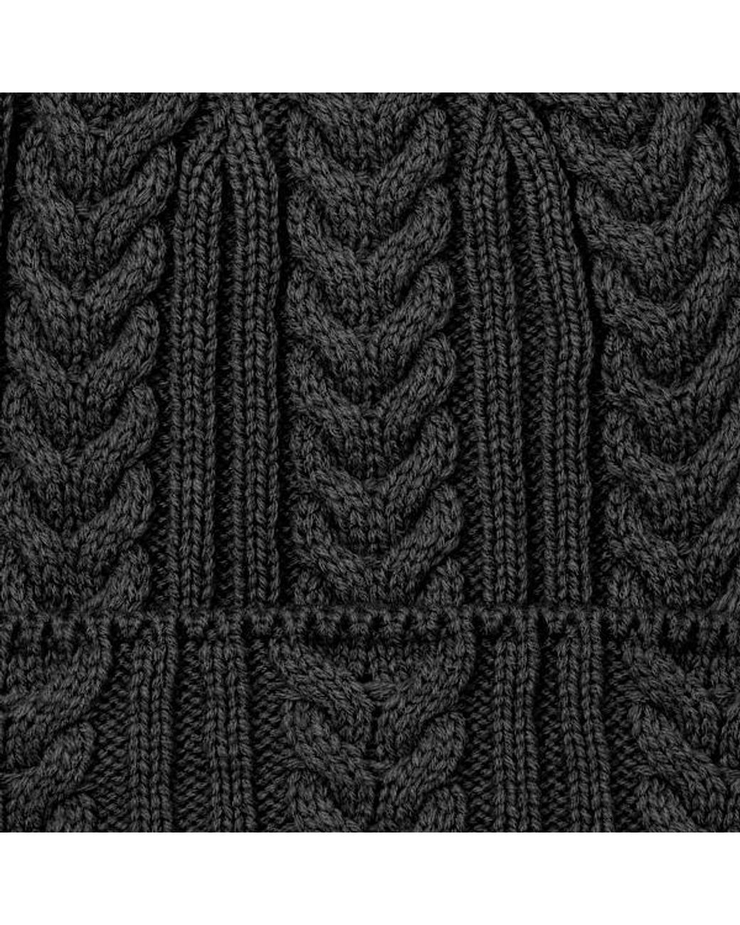 Timberland Black Cable Beanie For