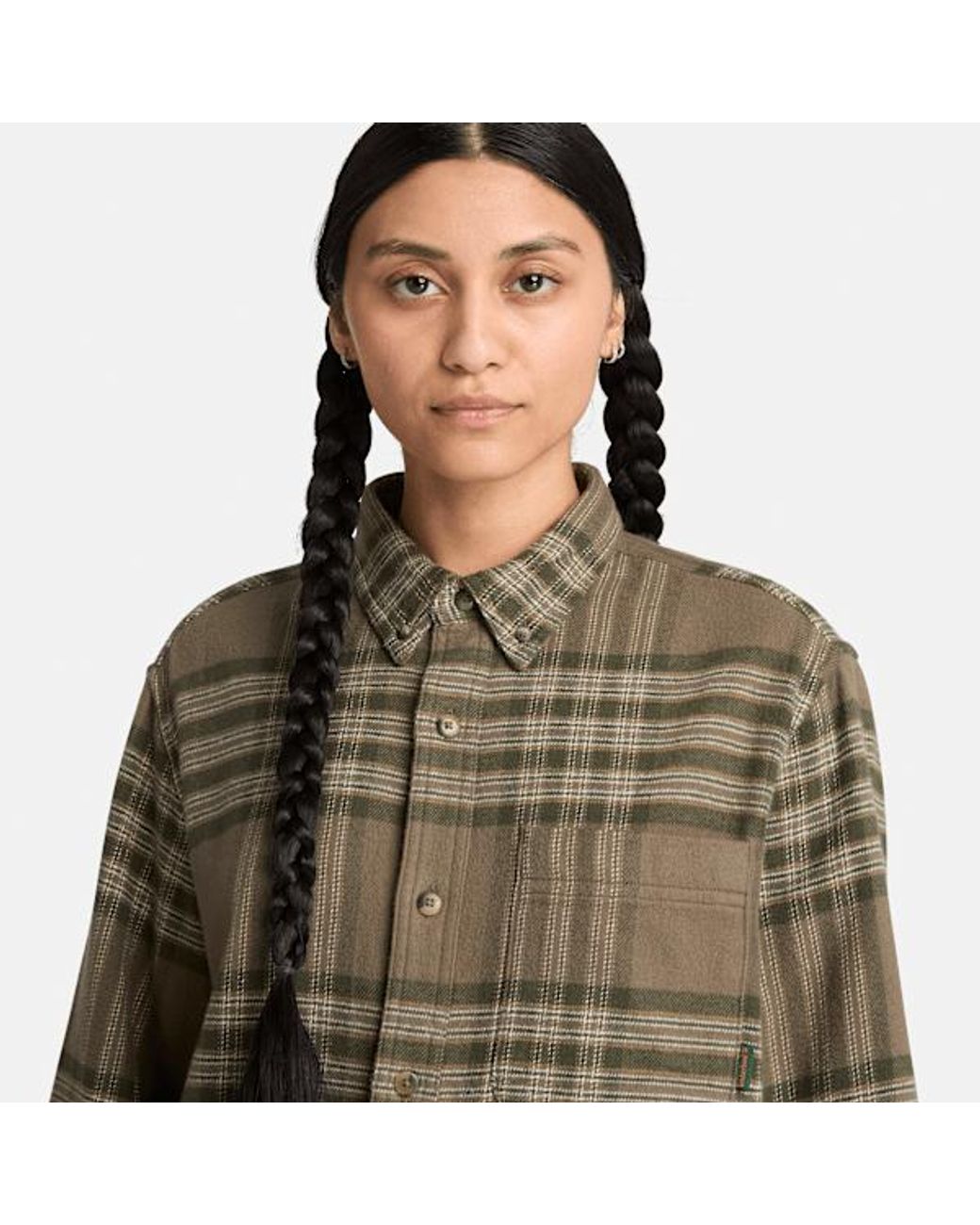 Timberland Green Check Regular Shirt For for men