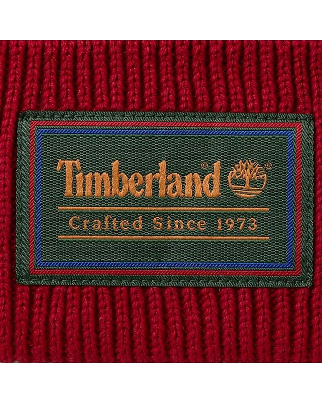 Timberland Red Crafted Beanie For for men