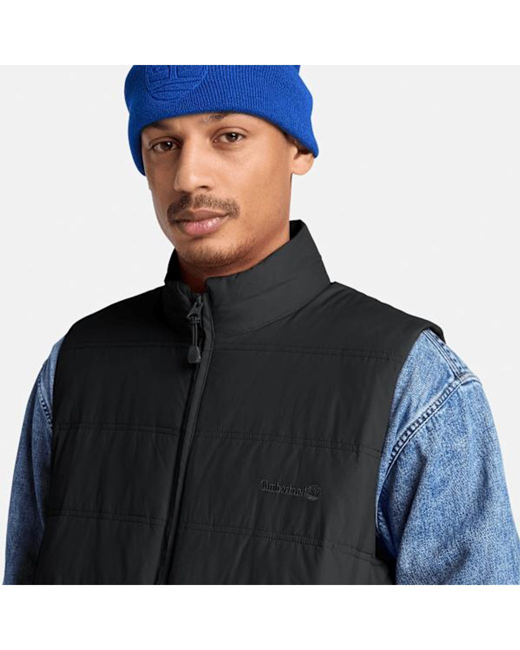Timberland Black Axis Peak Water Repellent Puffer Vest For for men