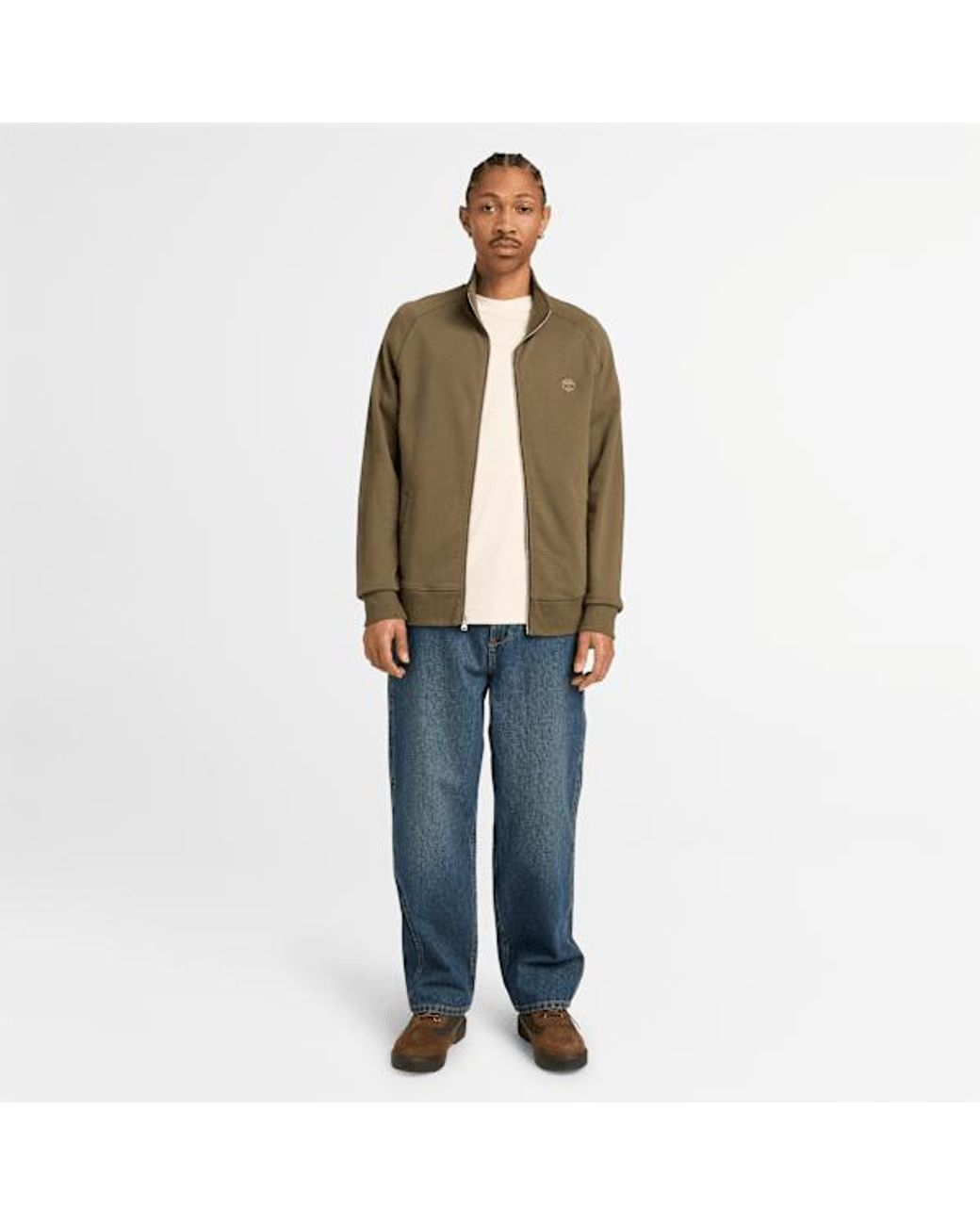Timberland Green Exeter River Full Zip Sweatshirt For for men