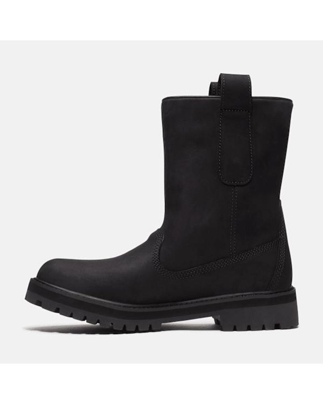 Timberland Black Heritage Mid Pull-On Boot For for men